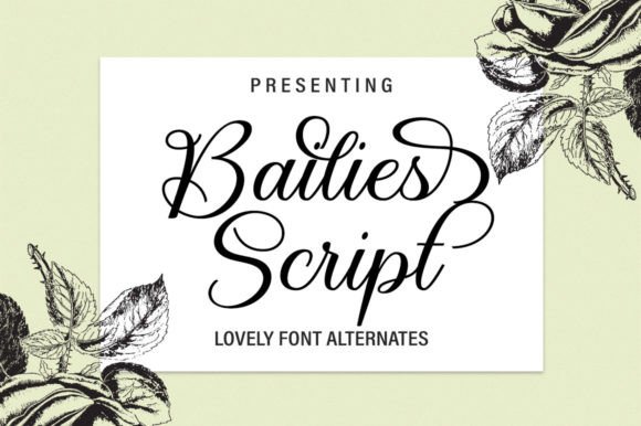 Bailies Script: The Elegant Font for Digital Marketing