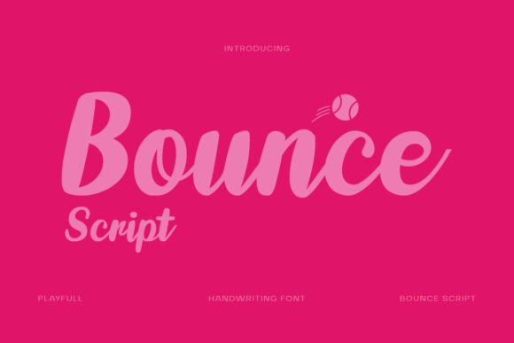 Bounce Script: A Font for Playful Digital Branding