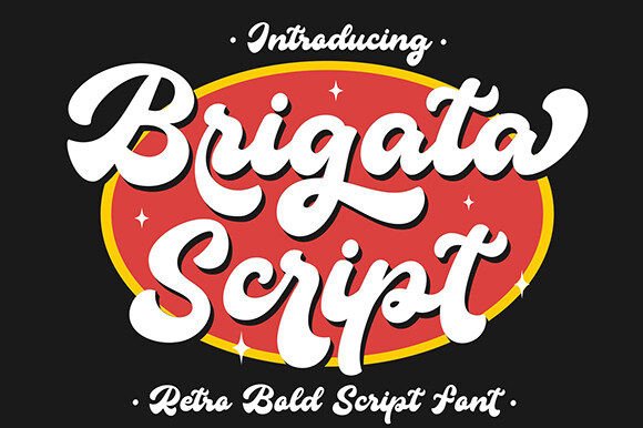 Brigata Script Font: A Bold and Friendly Retro Typeface