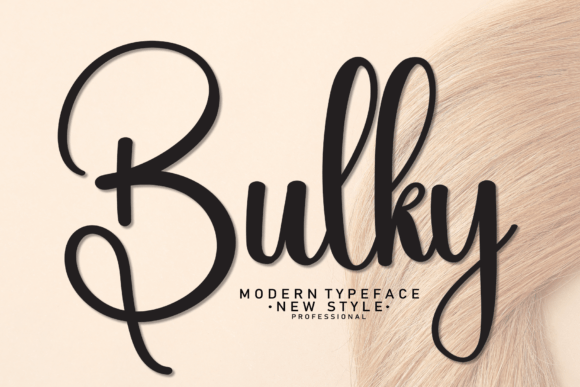 Bulky: A Charming Script Font for Warm, Handmade Products