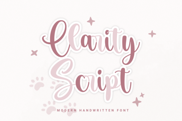 Clarity Script: A Modern Handwritten Font for Engaging Digital Content