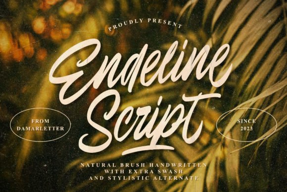 Endeline Script: A Chic Display Font for Digital Design