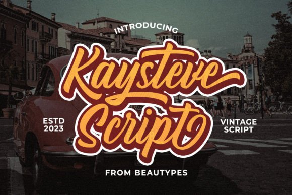 Kaysteve Script: A Vintage Font That Gives Your Brand a Handwritten Heart