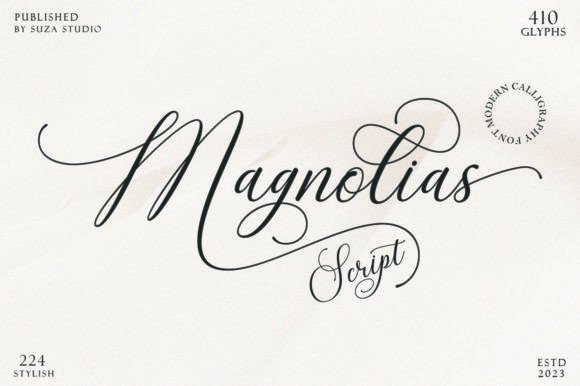 Magnolias Script: A Modern Font for Elegant Branding