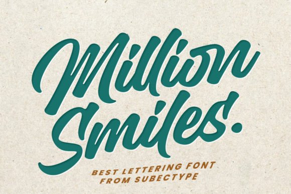 Reviewing Million Smiles: A Bold Script Font for Branding