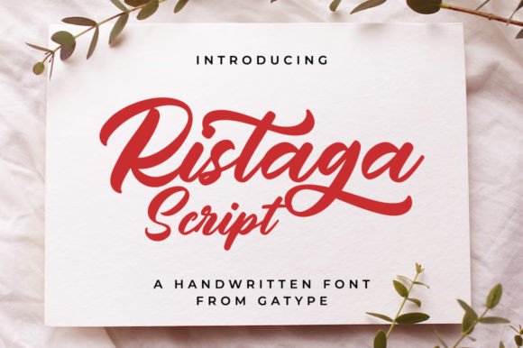 Ristaga Script Typeface for Authentic Branding Projects