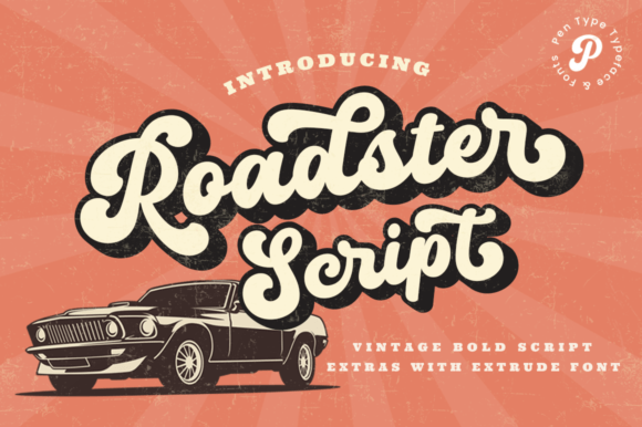 Roadster Script: A Bold Retro Font for Business Branding