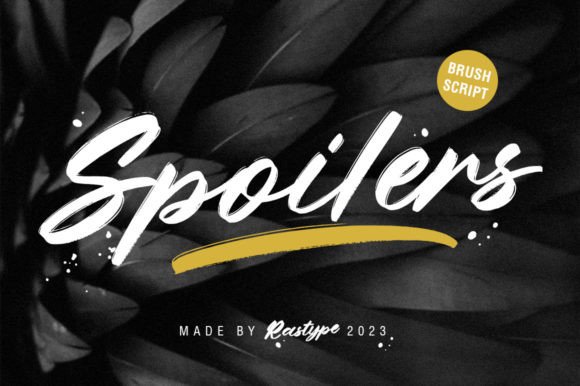 Spoilers Script: A Brush Typeface for Dynamic Digital Brands