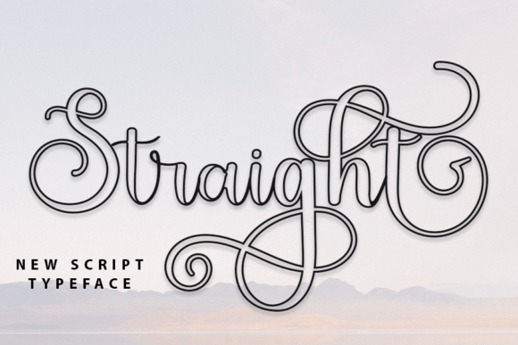 Straight Outline: A Font That Simplifies Your Campaign Visuals