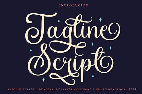 Tagline Script: A Font for Evoking Editorial Mood